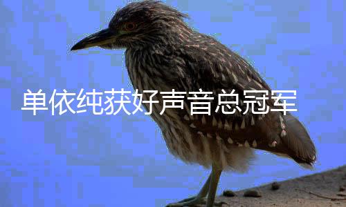 单依年度冠军国好0中名单排名好声音总声音人员纯获前五