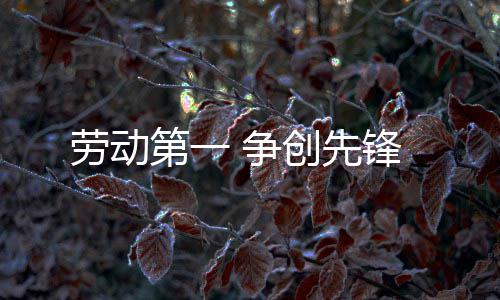 第一 争劳动创先锋