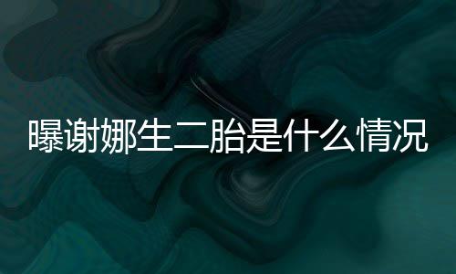等官宣娜生团么情曝谢况 二胎一切是什粉丝